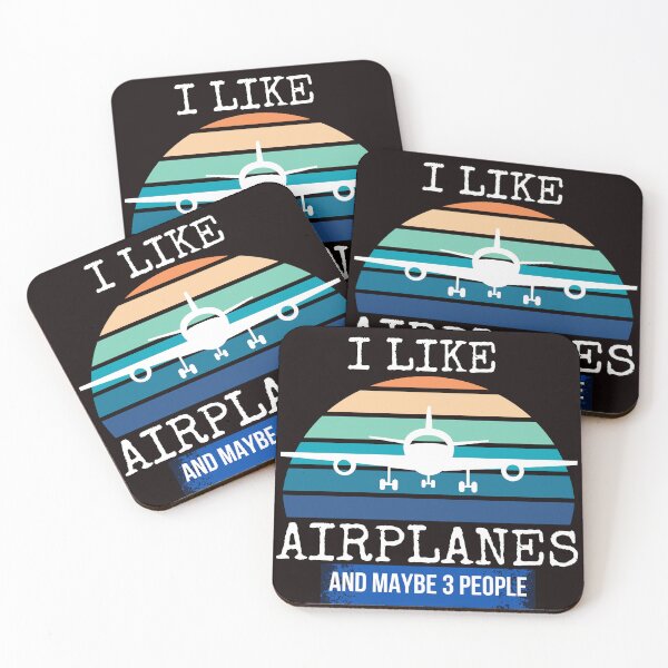 Item preview, Funny Pilot I Like Airplanes And Maybe 3 People Aviation designed and sold by MagicSD Designs.