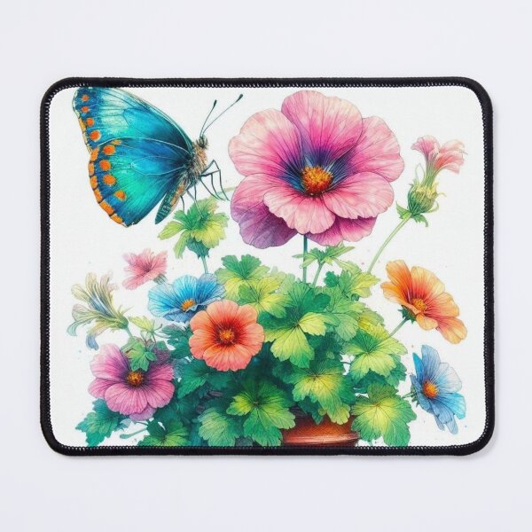Item preview, Butterflies and flower pots. designed and sold by growing-mom.
