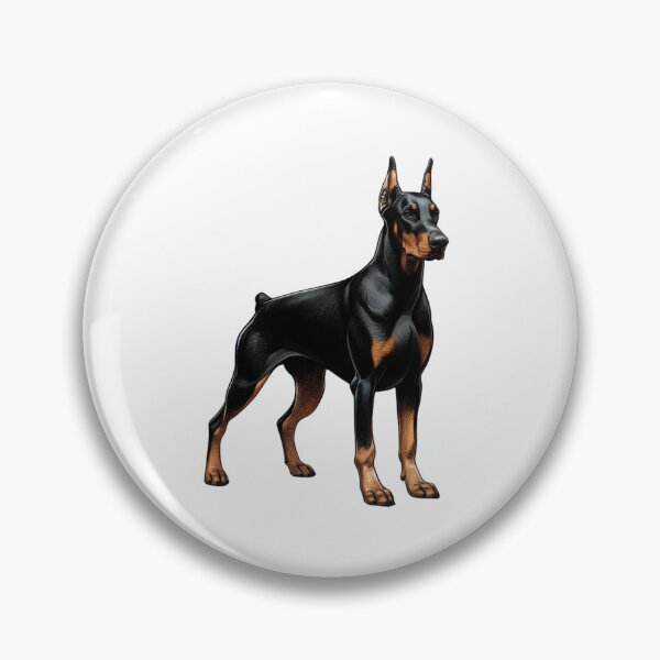 Item preview, Floppy Ear Doberman Pinscher Illustration designed and sold by CharmStudio.