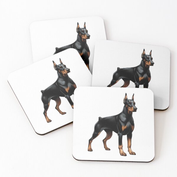 Item preview, Floppy Ear Doberman Pinscher Illustration designed and sold by CharmStudio.