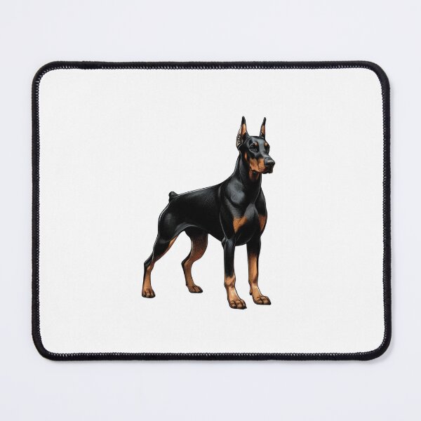 Item preview, Floppy Ear Doberman Pinscher Illustration designed and sold by CharmStudio.
