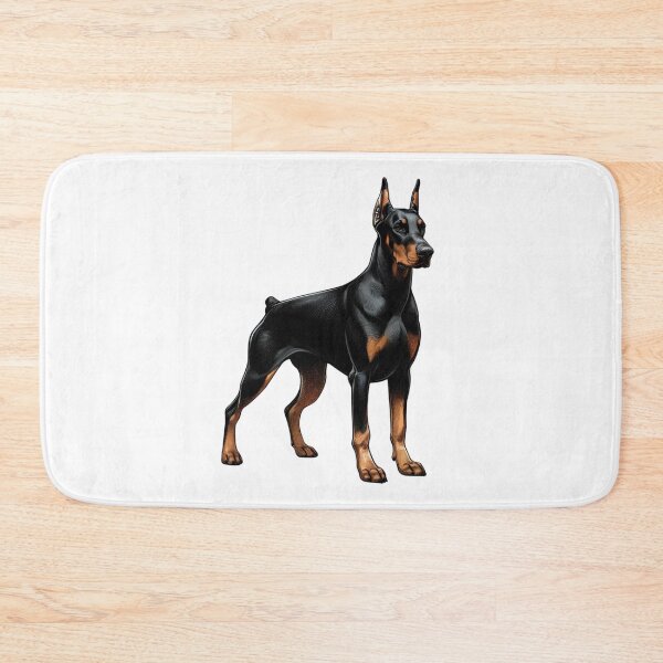 Item preview, Floppy Ear Doberman Pinscher Illustration designed and sold by CharmStudio.