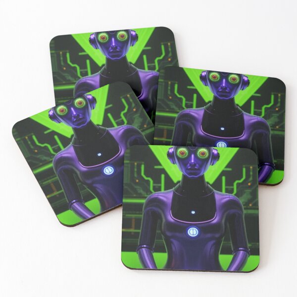 Item preview, Dark Trippy Future AI Robot designed and sold by TheDarkWardrobe.