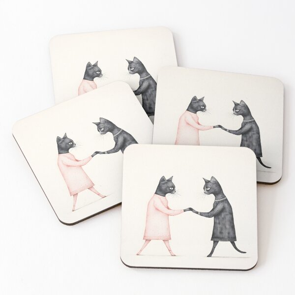 Item preview, Dancing Mr and Mrs Cats designed and sold by omerfdln34.