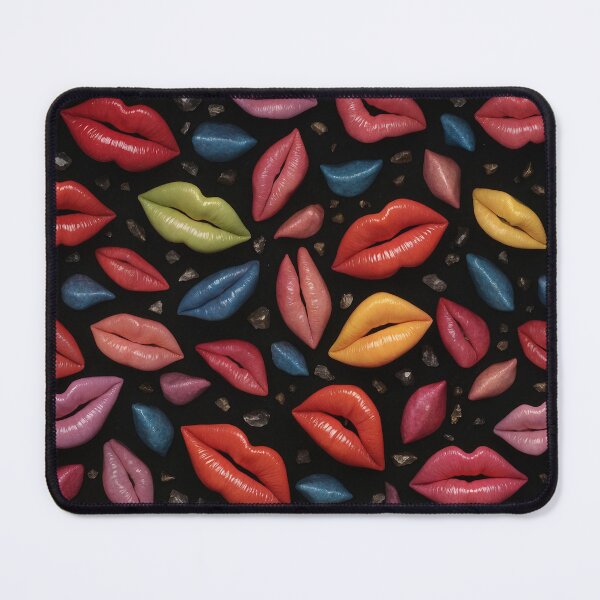 Item preview, Multicolor woman Lips Collections woman Lipstick fashion in black background designed and sold by Carlos Gudino.