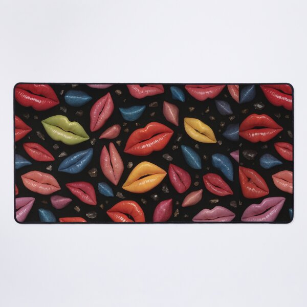 Item preview, Multicolor woman Lips Collections woman Lipstick fashion in black background designed and sold by Carlos Gudino.