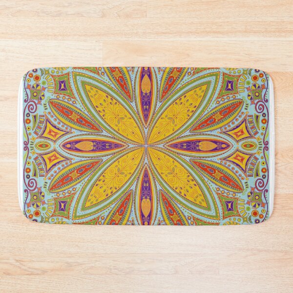 Item preview, Floral Burst Blue. designed and sold by Langfordcraft.