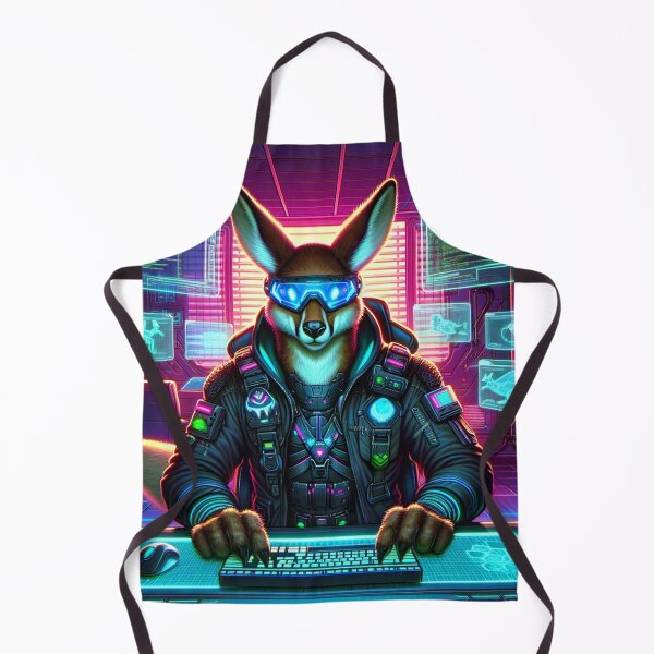 Item preview, Cyberpunk Kangaroo Computer Hacker designed and sold by Zestpond.