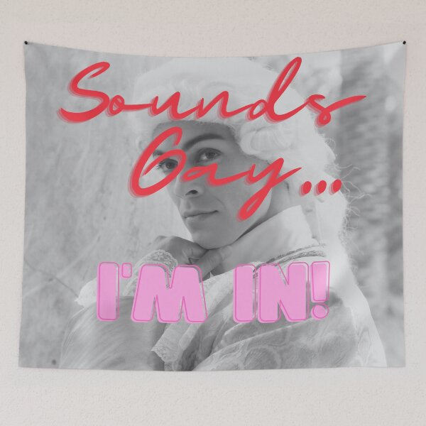 Item preview, SOUNDS GAY, I'M IN! designed and sold by BootsNCatsStore.