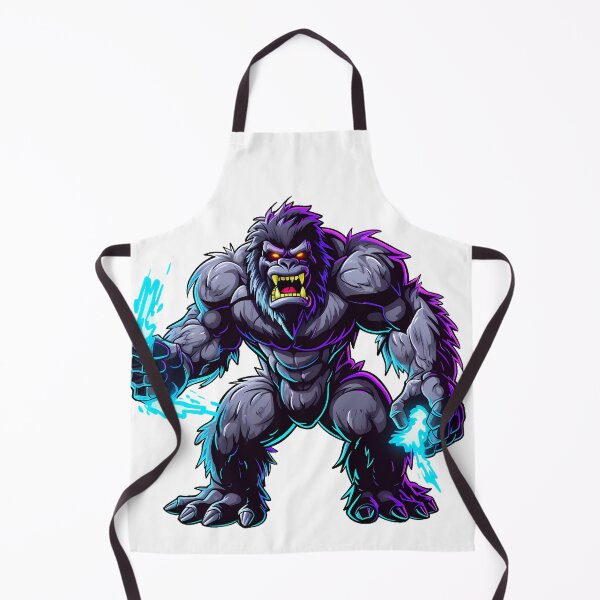 Item preview, Neon Fury Sasquatch - Cybernetic Bigfoot Power Art designed and sold by NovaGenArt.