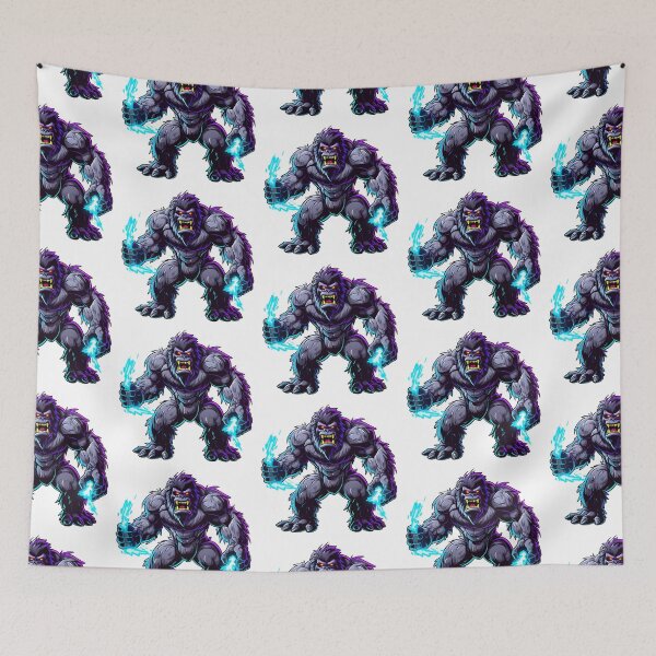 Item preview, Neon Fury Sasquatch - Cybernetic Bigfoot Power Art designed and sold by NovaGenArt.