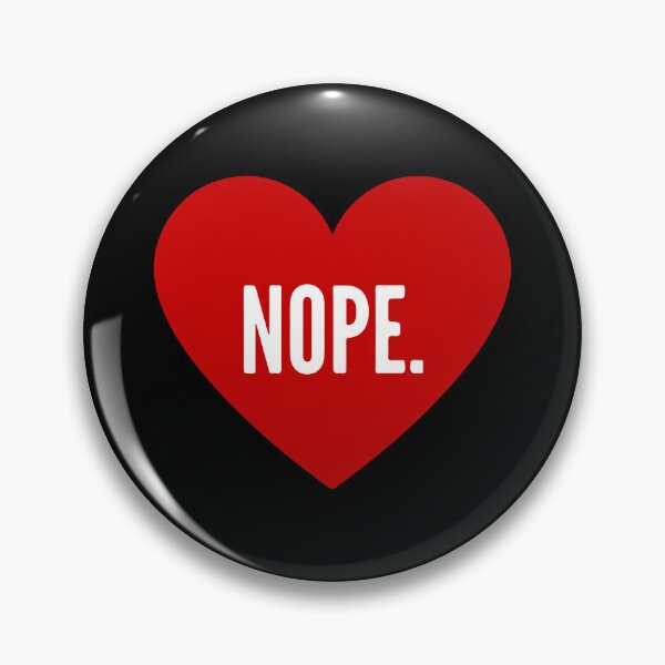 Item preview, Anti Valentine's Day Sassy Nope Heart  designed and sold by sweetbelle.
