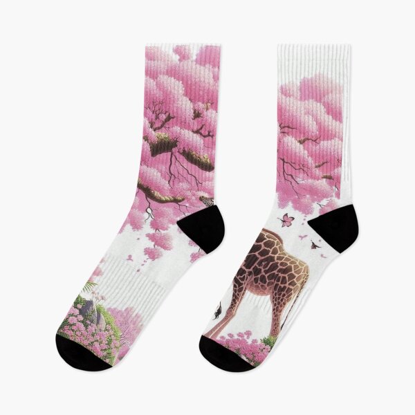 Aperçu de l'œuvre Girafe et arbre fleuri. créée et vendue par growing-mom.