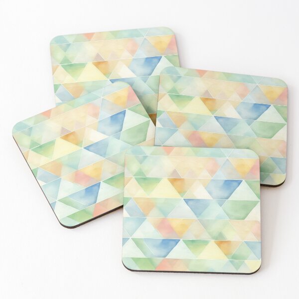 Item preview, Water color triangles pattern designed and sold by robrad.