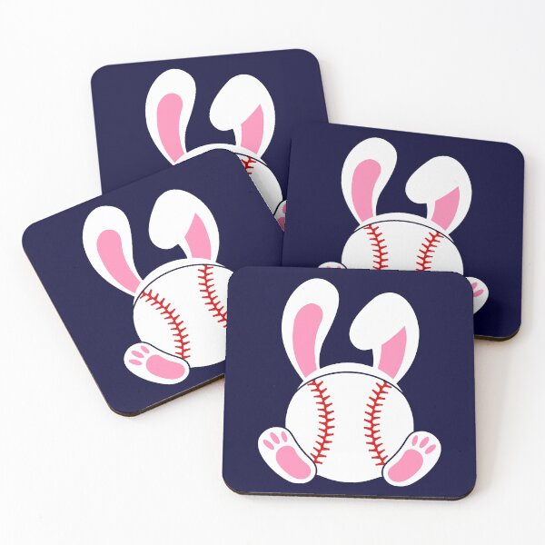 Item preview, Baseball Easter bunny with rabbit ears bunny feet designed and sold by hobbybox.