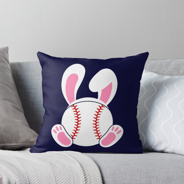 Aperçu de l'œuvre Lapin de Pâques de baseball avec oreilles de lapin pieds de lapin créée et vendue par hobbybox.