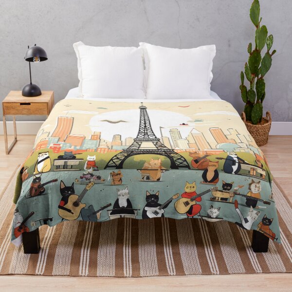 Item preview, Singer Cats Show Crowd in Front of Eiffel Tower designed and sold by omerfdln34.
