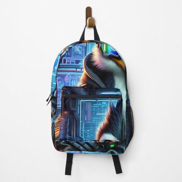 Item preview, Cyberpunk Penguin Computer Hacker designed and sold by Zestpond.