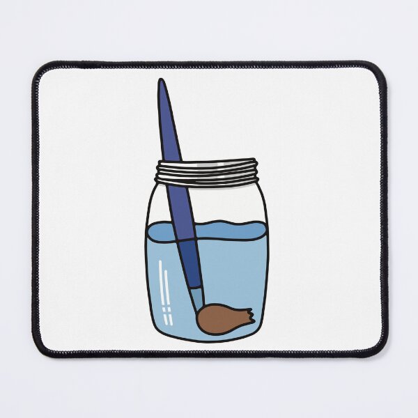 Item preview, Painting Brush in Mason Jar designed and sold by murialbezanson.