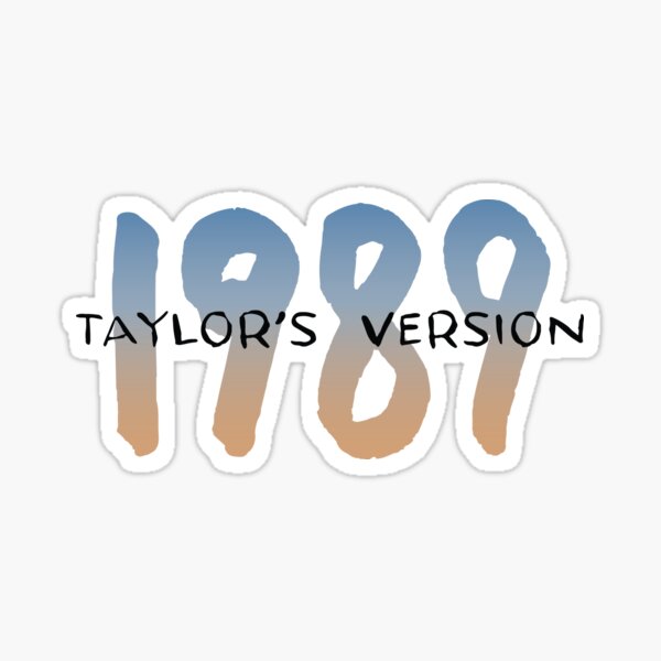 1989 Taylor's Version Vinyls Sticker for Sale by regallyblonde