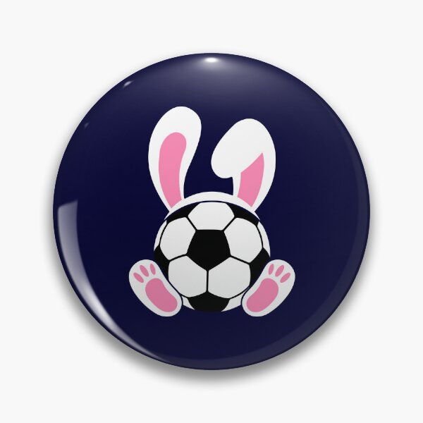 Artikelvorschau, Fußball-Osterhase mit Hasenohren und Hasenfüßen entworfen und verkauft von hobbybox.