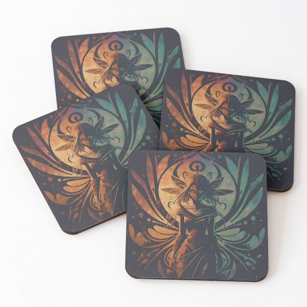Item preview, Mystical Elegance: Elvish Fairy in Grunge Harmony designed and sold by DragonRealms.