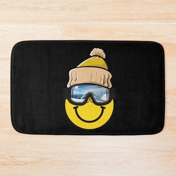 Item preview, Skiing Smiley Face designed and sold by SimpleSteve.