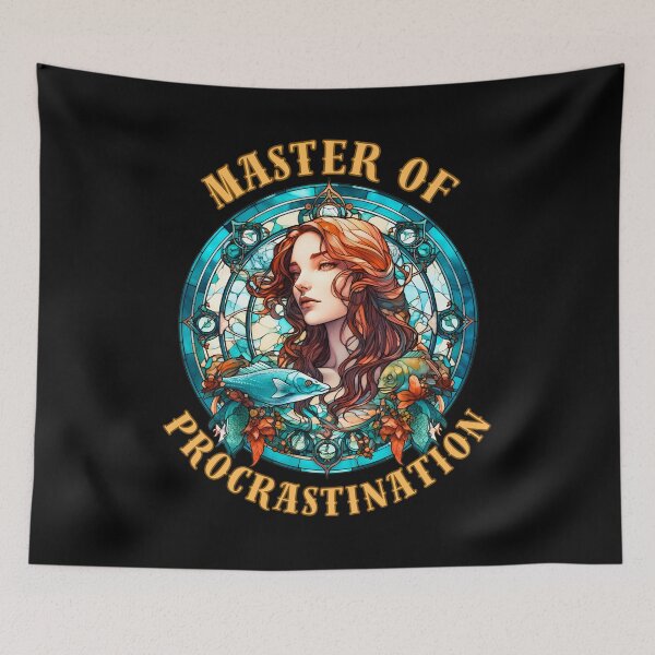 Item preview, Master Of Procrastination. pisces zodiac  designed and sold by ZodiacWonders.
