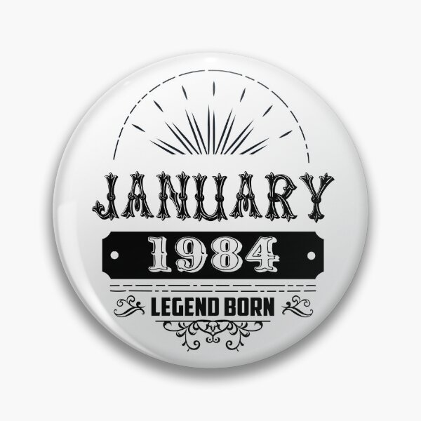 Item preview, Vintage January 1984 Limited Edition, 40th Birthday Gift 40 years old Legend Born Birth designed and sold by DjenShop.