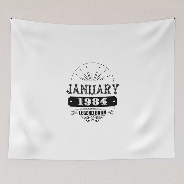 Item preview, Vintage January 1984 Limited Edition, 40th Birthday Gift 40 years old Legend Born Birth designed and sold by DjenShop.