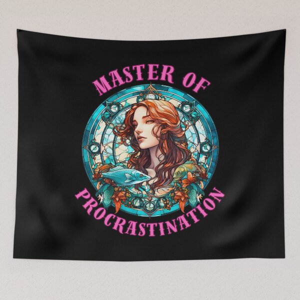Item preview, Master Of Procrastination. pisces birthday designed and sold by ZodiacWonders.