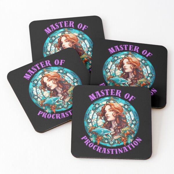Item preview, Master Of Procrastination. pisces horoscope designed and sold by ZodiacWonders.