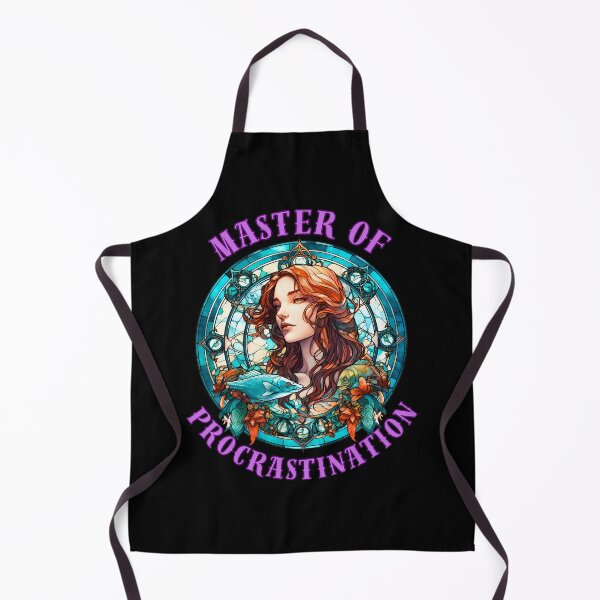 Item preview, Master Of Procrastination. pisces horoscope designed and sold by ZodiacWonders.