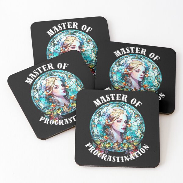 Item preview, Master Of Procrastination. pisces symbol designed and sold by ZodiacWonders.