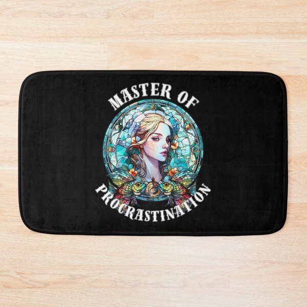 Item preview, Master Of Procrastination. pisces symbol designed and sold by ZodiacWonders.