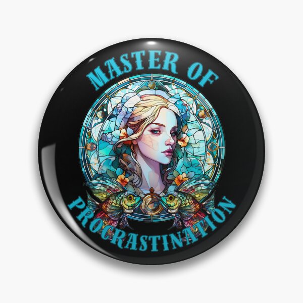 Item preview, Master Of Procrastination. pisces quote designed and sold by ZodiacWonders.