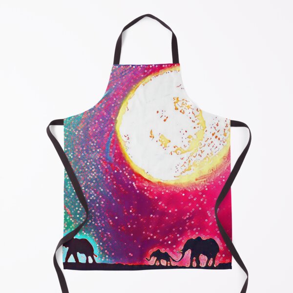 Item preview, elephants in the rainbow sun, animal art baby elephant cute designed and sold by wrightsonarts.