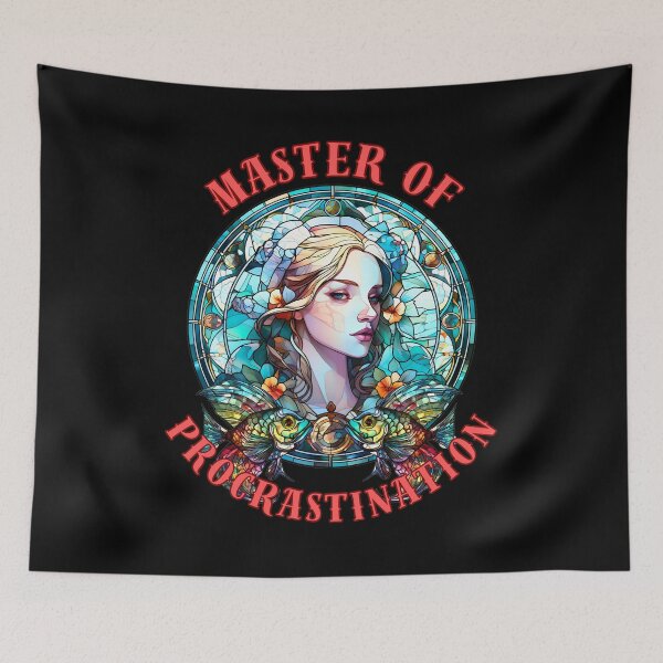 Item preview, Master Of Procrastination. pisces funny designed and sold by ZodiacWonders.