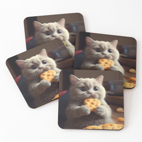 Item preview, Biscuit Cat Adorable Print designed and sold by NessasSpookyArt.