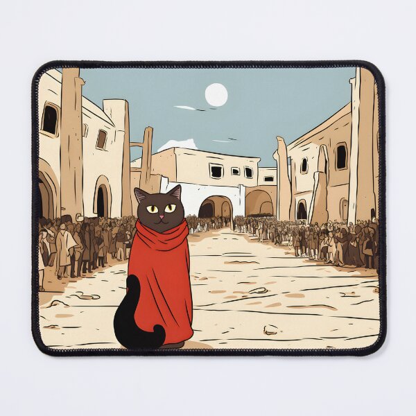 Item preview, Ancient City of Pompeii Silly Cute Red Caped Cat designed and sold by omerfdln34.