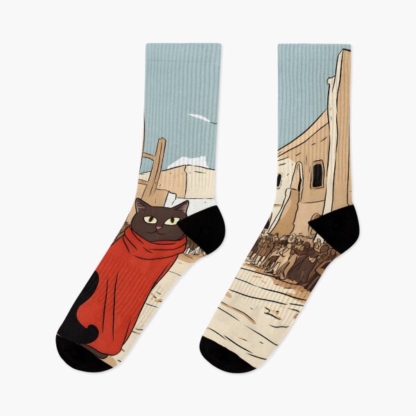Item preview, Ancient City of Pompeii Silly Cute Red Caped Cat designed and sold by omerfdln34.