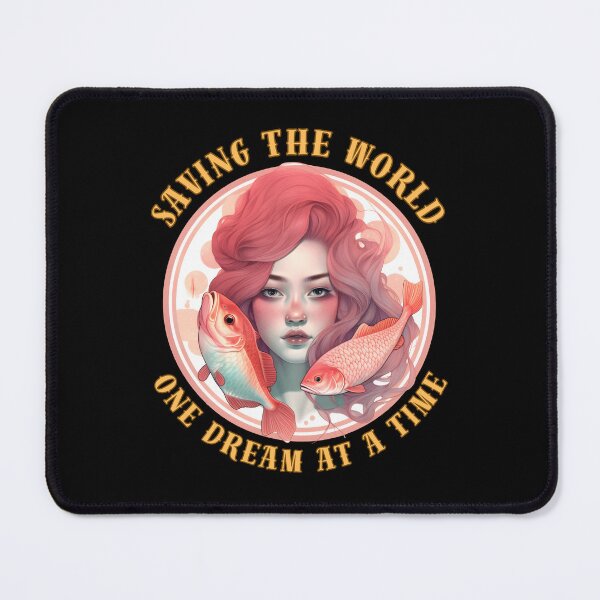 Item preview, Saving The World, One Dream At A Time. pisces fish designed and sold by ZodiacWonders.