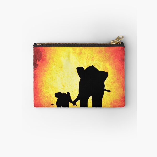 Item preview, Cute Elephants , baby elephant , starlit night with crescent moon designed and sold by wrightsonarts.