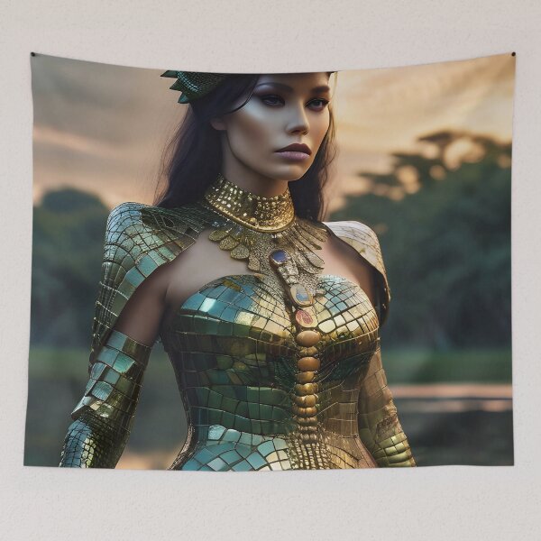 Item preview, The Alien Alligator Queen designed and sold by TheArtOfPat.