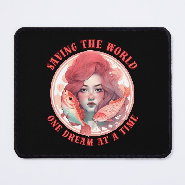 Item preview, Saving The World, One Dream At A Time. pisces funny designed and sold by ZodiacWonders.