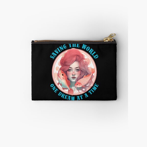 Item preview, Saving The World, One Dream At A Time. pisces quote designed and sold by ZodiacWonders.