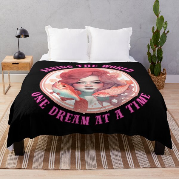 Item preview, Saving The World, One Dream At A Time. pisces lovers designed and sold by ZodiacWonders.