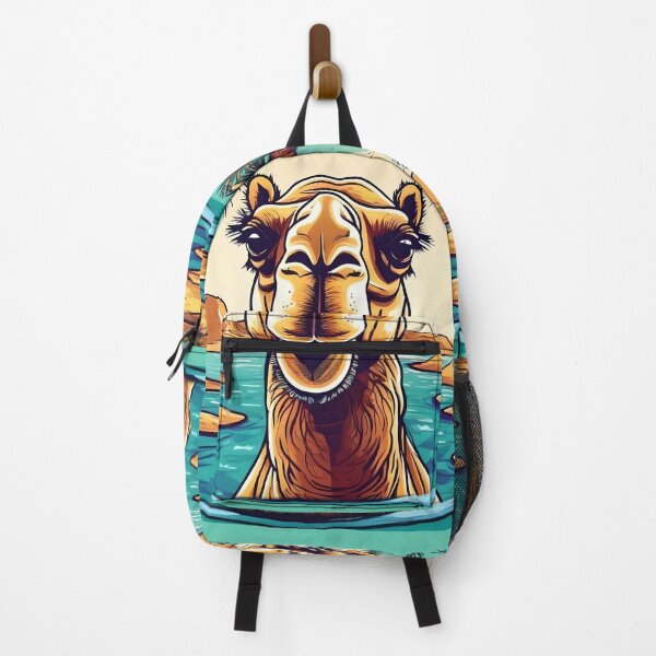 Item preview, Oasis in the desert with camel in the water. designed and sold by Ciervo Primavera.