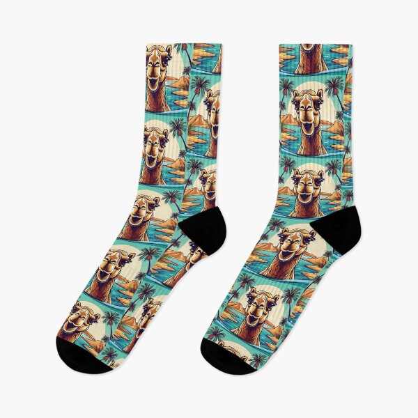 Item preview, Oasis in the desert with camel in the water. designed and sold by Ciervo Primavera.