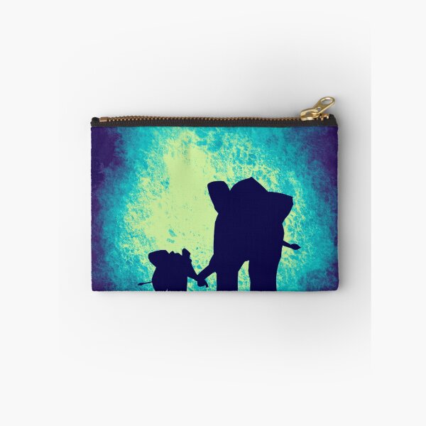Item preview, Cute Elephants , baby elephant , starlit night with crescent moon designed and sold by wrightsonarts.